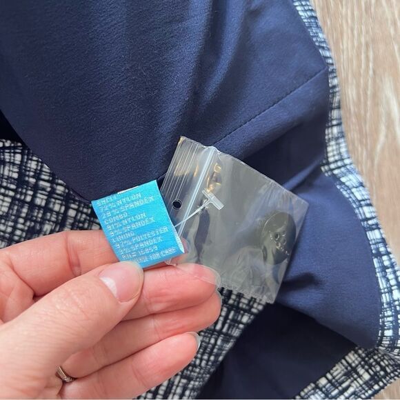 J. McLaughlin Blue and White Blazer - Picture 6 of 8